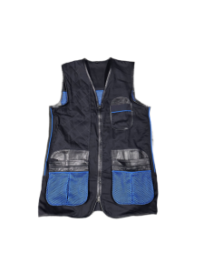 Mens comfort vest blue front